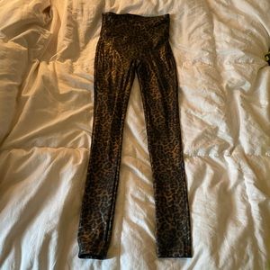 Spanx XS PETITE cheetah print leggings